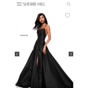 Sherri Hill Prom Dress Size 6 Black